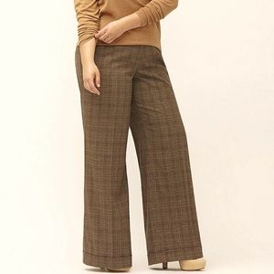 Lane Bryant plaid wide-leg dress trouser